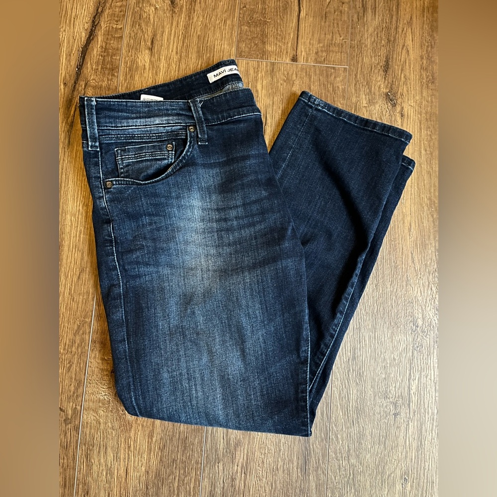 Mavi Jeans Marcus Mens Sz 38x30 Slim‎ Straight Leg Dark Wash Cotton Blend Denim